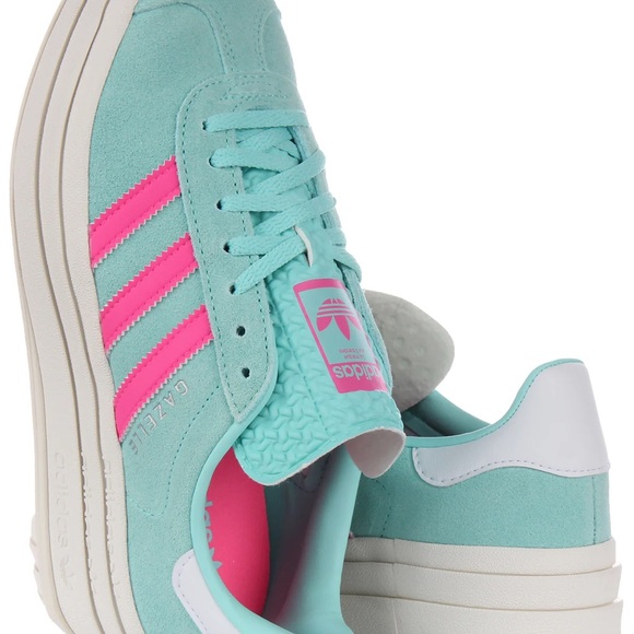 adidas Shoes - Adidas Women's GAZELLE BOLD 'FLASH AQUA LUCID PINK'